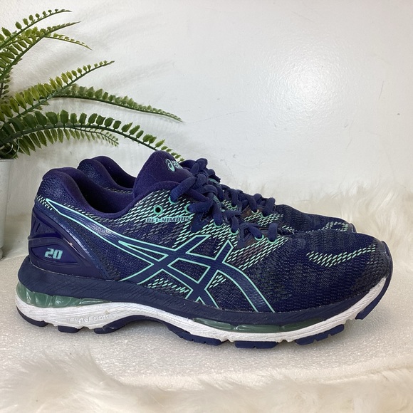 ASICS GEL NIMBUS GUIDANCE LINE 20 RUNNING SHOES NAVY TEAL SZ 6.5 - Picture 4 of 7